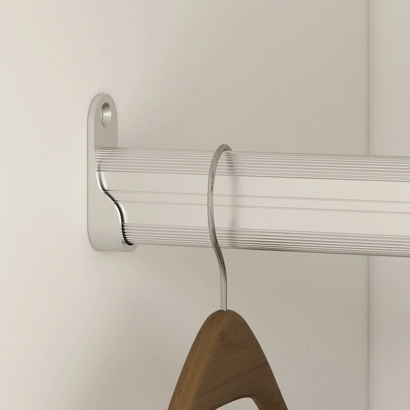 Grande Armoire Garde-Robe Rangement Placard Blanc