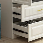 Grande Armoire Garde-Robe Rangement Placard Blanc
