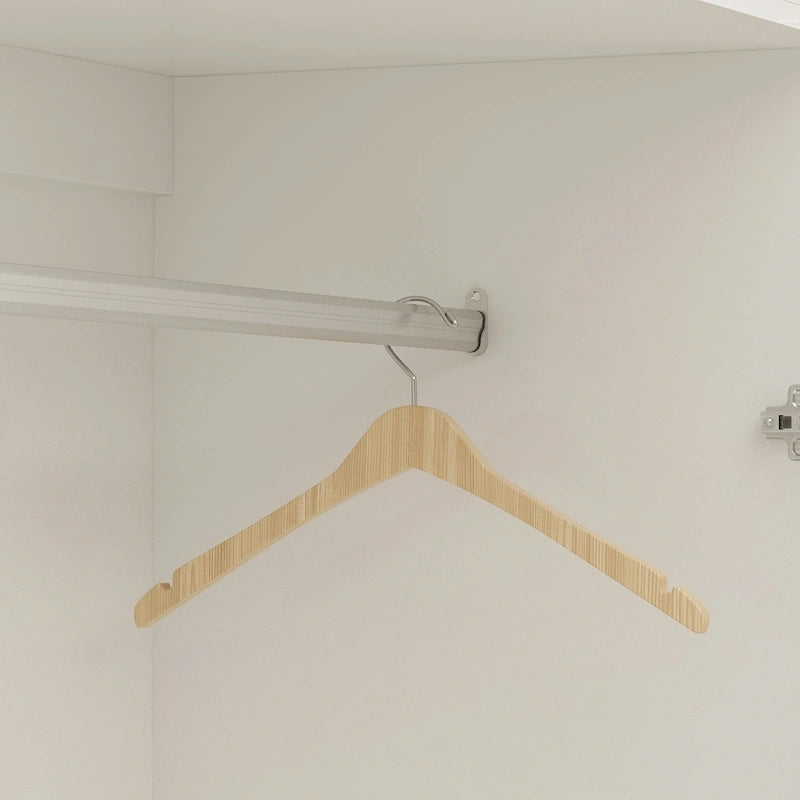Grande Armoire Garde-Robe Rangement Placard Blanc