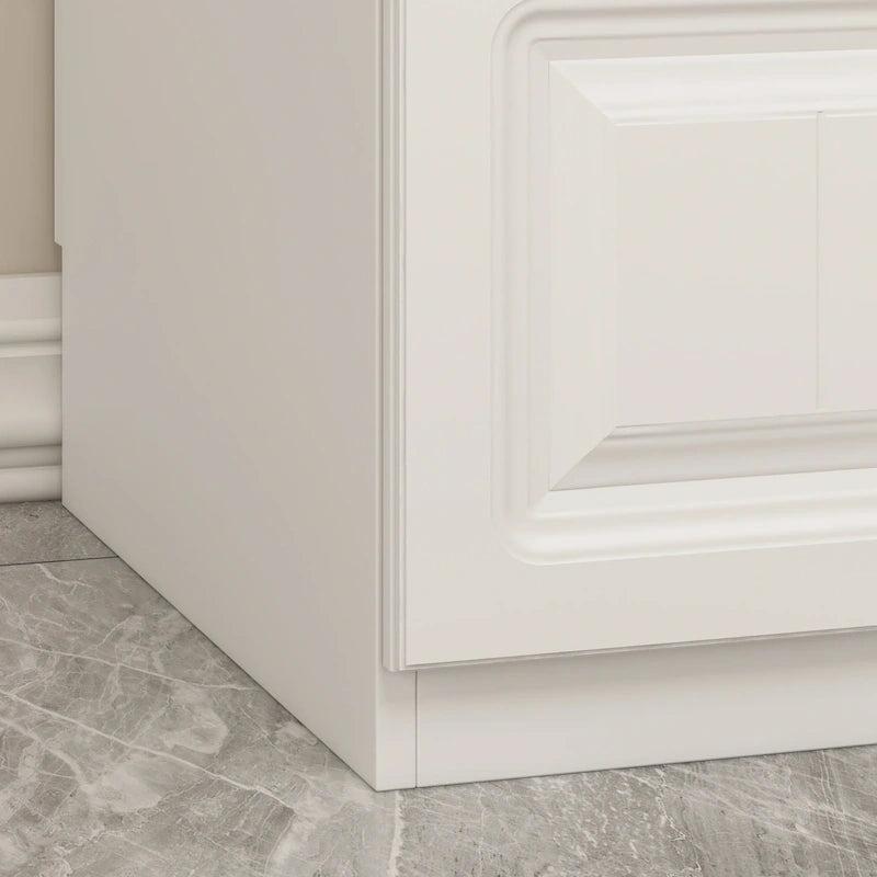 Grande Armoire Garde-Robe Rangement Placard Blanc
