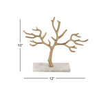 Support à bijoux en marbre avec base rectangulaire