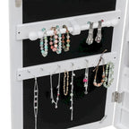 Armoire à bijoux murale en bois blanc à 6 tiroirs – N/A