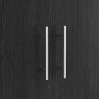 Armoire 2 portes avec tiroir de rangement et tringle à vêtements