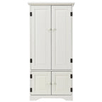 Armoire de rangement avec étagères réglables