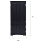 Armoire de rangement avec étagères réglables