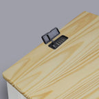 Table de chevet en bois massif 1 tiroir avec ports USB