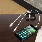 Table de chevet en bois massif 1 tiroir avec ports USB
