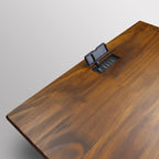 Table de chevet en bois massif 1 tiroir avec ports USB