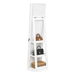 Coiffeuse-armoire à bijoux pivotante à 360° avec miroir pleine longueur - S.O.
