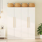 Grande armoire de chambre à coucher 4 portes