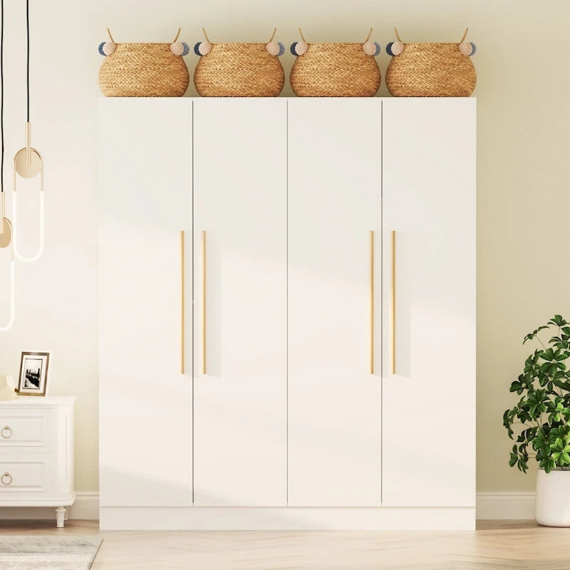 Grande armoire de chambre à coucher 4 portes