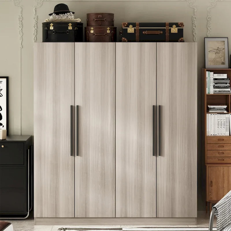 Grande armoire de chambre à coucher 4 portes