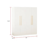 Grande armoire de chambre à coucher 4 portes