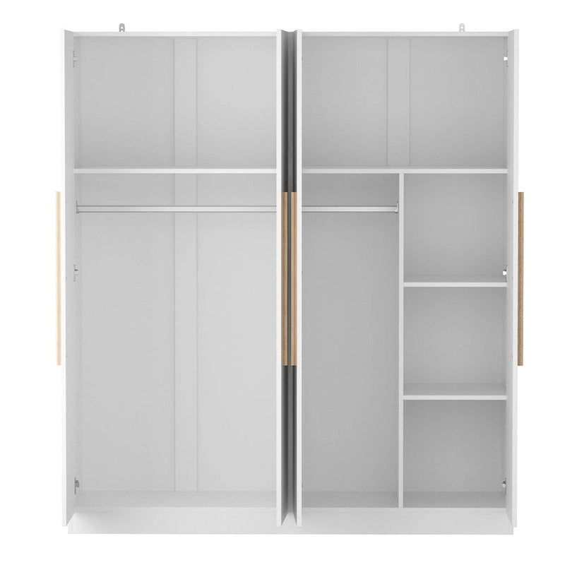 Grande armoire de chambre à coucher 4 portes