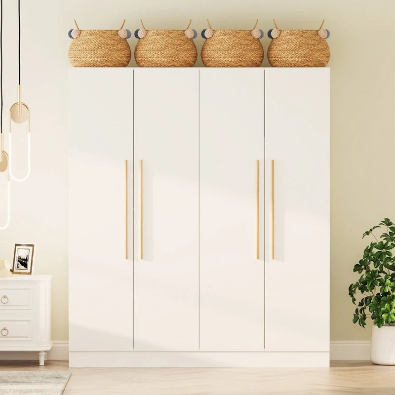 Grande armoire de chambre à coucher 4 portes