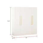 Grande armoire de chambre à coucher 4 portes