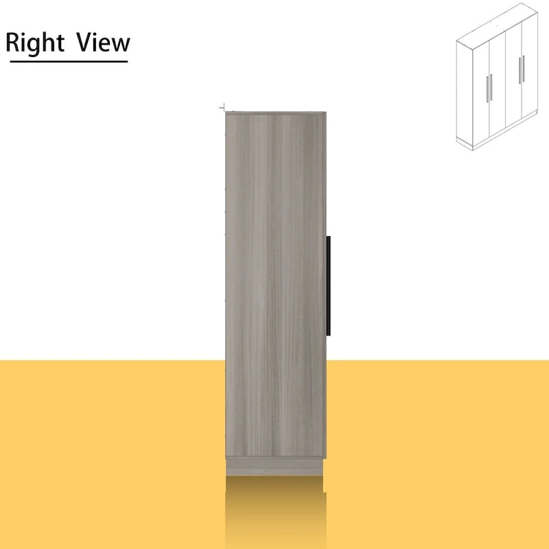 Grande armoire de chambre à coucher 4 portes