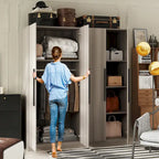 Grande armoire de chambre à coucher 4 portes
