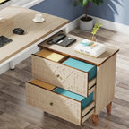 Meuble de classement latéral à 2 tiroirs, armoire de classement de bureau pour dossiers A4 / format lettre / format légal