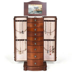 Grande boîte de rangement à bijoux en bois - 17 x 12 x 39.5 (L x l x H)