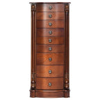 Grande boîte de rangement à bijoux en bois - 17 x 12 x 39.5 (L x l x H)