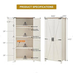 Meuble de Rangement Ferme, Armoire, Garde-Manger Rustique, Rangement Polyvalent