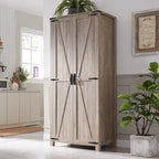 Meuble de Rangement Ferme, Armoire, Garde-Manger Rustique, Rangement Polyvalent