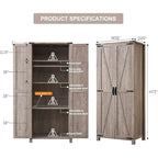 Meuble de Rangement Ferme, Armoire, Garde-Manger Rustique, Rangement Polyvalent