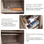 Meuble de Rangement Ferme, Armoire, Garde-Manger Rustique, Rangement Polyvalent