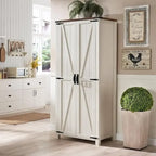 Meuble de Rangement Ferme, Armoire, Garde-Manger Rustique, Rangement Polyvalent