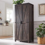 Meuble de Rangement Ferme, Armoire, Garde-Manger Rustique, Rangement Polyvalent