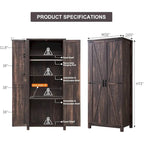 Meuble de Rangement Ferme, Armoire, Garde-Manger Rustique, Rangement Polyvalent