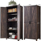 Meuble de Rangement Ferme, Armoire, Garde-Manger Rustique, Rangement Polyvalent