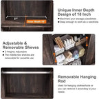 Meuble de Rangement Ferme, Armoire, Garde-Manger Rustique, Rangement Polyvalent