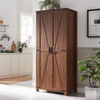 Meuble de Rangement Ferme, Armoire, Garde-Manger Rustique, Rangement Polyvalent