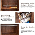 Meuble de Rangement Ferme, Armoire, Garde-Manger Rustique, Rangement Polyvalent