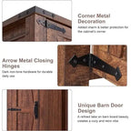 Meuble de Rangement Ferme, Armoire, Garde-Manger Rustique, Rangement Polyvalent