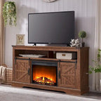 Meuble TV Cheminée de Ferme, Meuble Multimédia, Console Multimédia