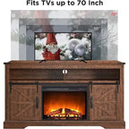 Meuble TV Cheminée de Ferme, Meuble Multimédia, Console Multimédia