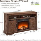 Meuble TV Cheminée de Ferme, Meuble Multimédia, Console Multimédia
