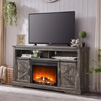 Meuble TV Cheminée de Ferme, Meuble Multimédia, Console Multimédia