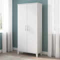 Armoire de rangement haute avec portes et étagères