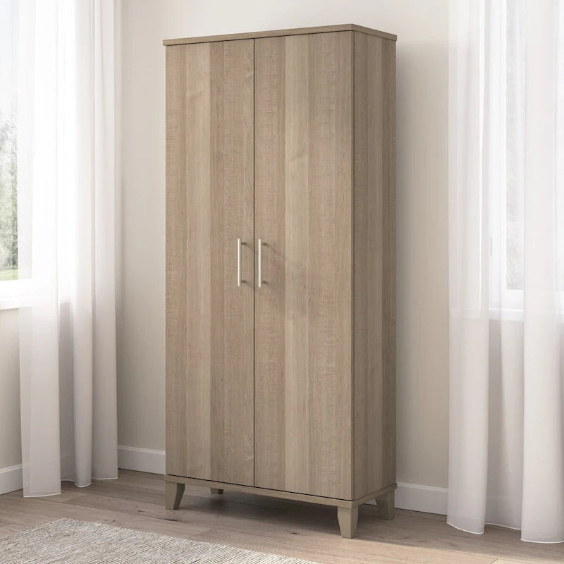 Somer Tall Storage Cabinet with Doors and Shelves by 