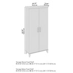 Armoire de rangement haute avec portes et étagères