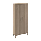 Armoire de rangement haute avec portes et étagères