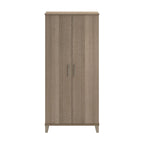Armoire de rangement haute avec portes et étagères