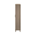 Armoire de rangement haute avec portes et étagères