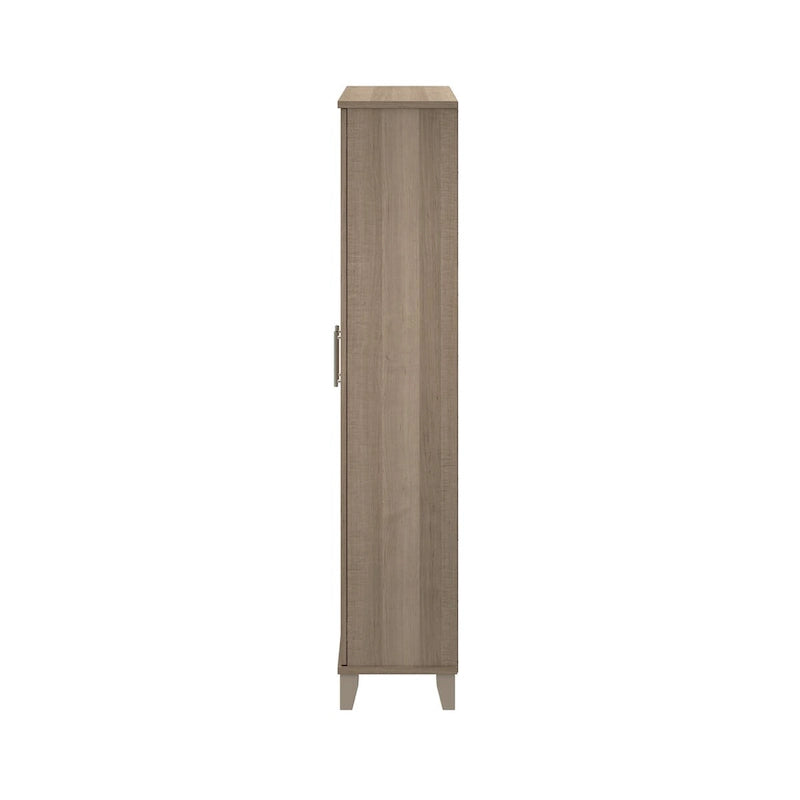 Armoire de rangement haute avec portes et étagères