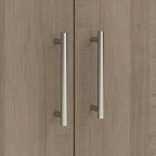Armoire de rangement haute avec portes et étagères