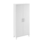 Armoire de rangement haute avec portes et étagères